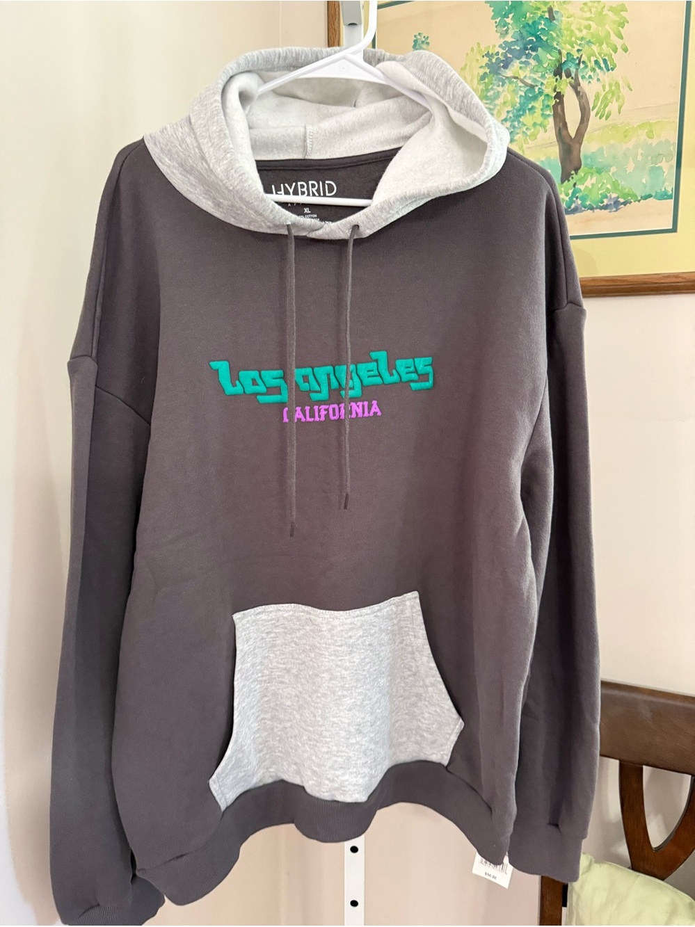 Hybrid Apparel Hoodie. Los Angeles California . NWT Size XL.